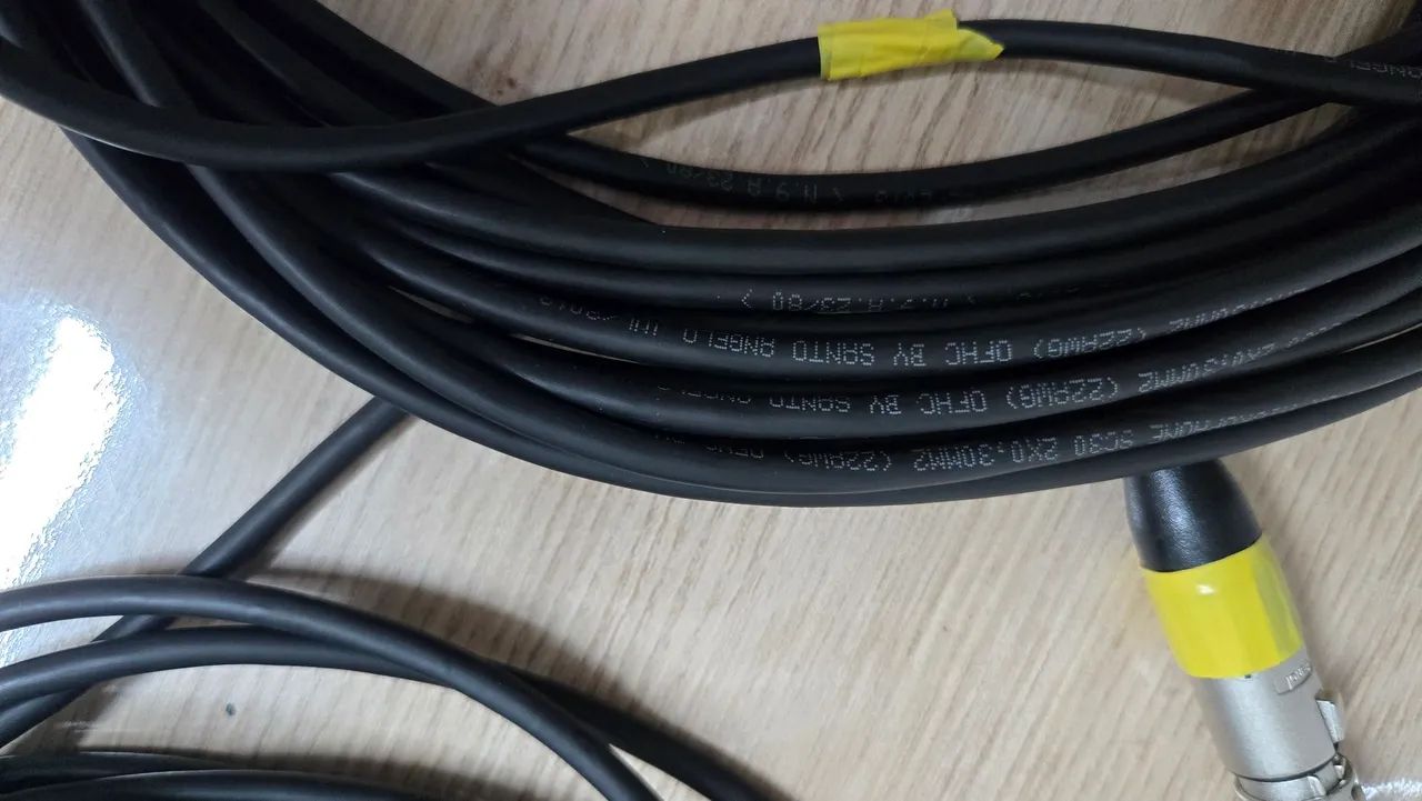 CABOS DE ÁUDIO/MICROFONE 15m XLR (Par) - Foto 4