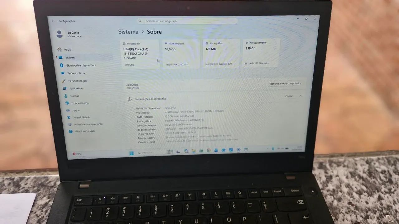Ultrabook   Thinkpad T480 - Foto 4