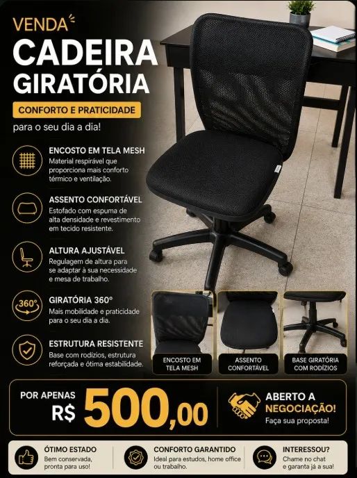 CADEIRA DE ESTUDOS 