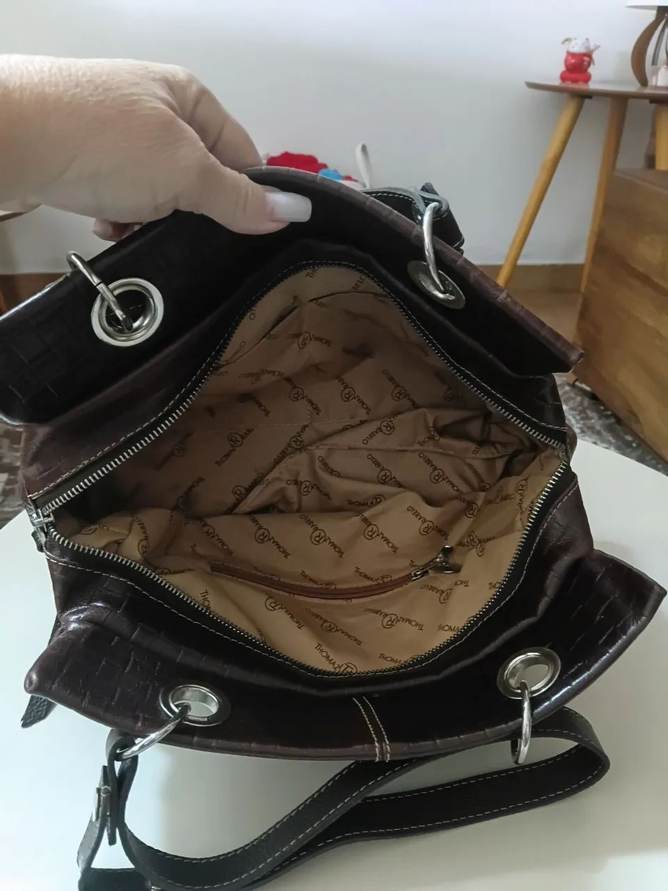 Bolsa couro - Foto 3