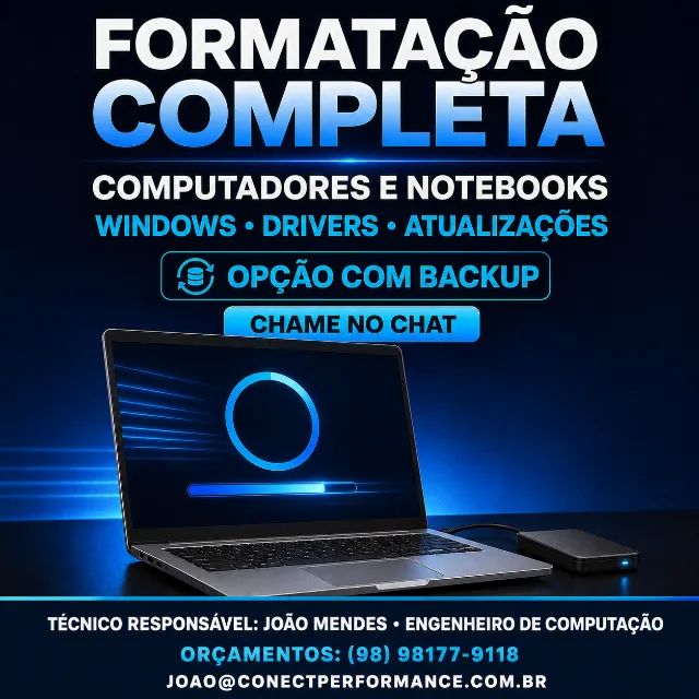 Manutenção e Formatação de Computadores e Notebooks em Domicílio São Luís - Foto 2