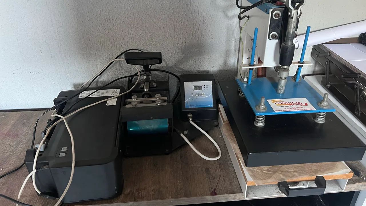 Kit de prensa para sublimação 