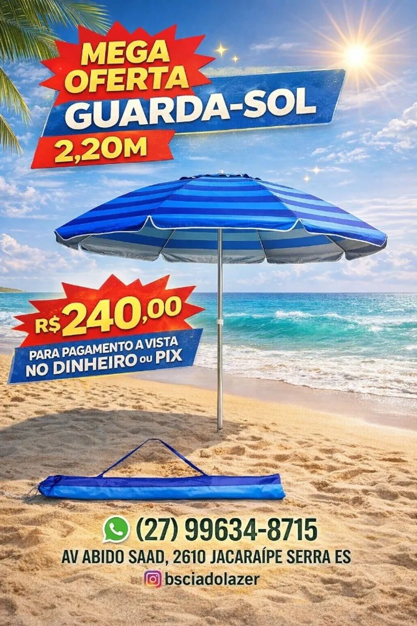 GUARDA SOL LISTRADO 2,20 