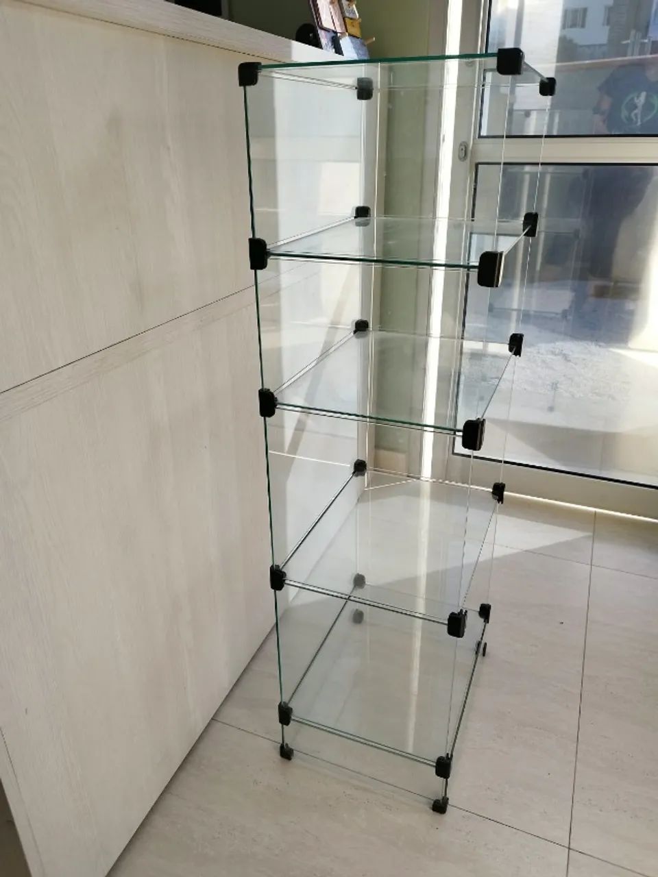 Vitrine de Vidro Transparente Temperado 