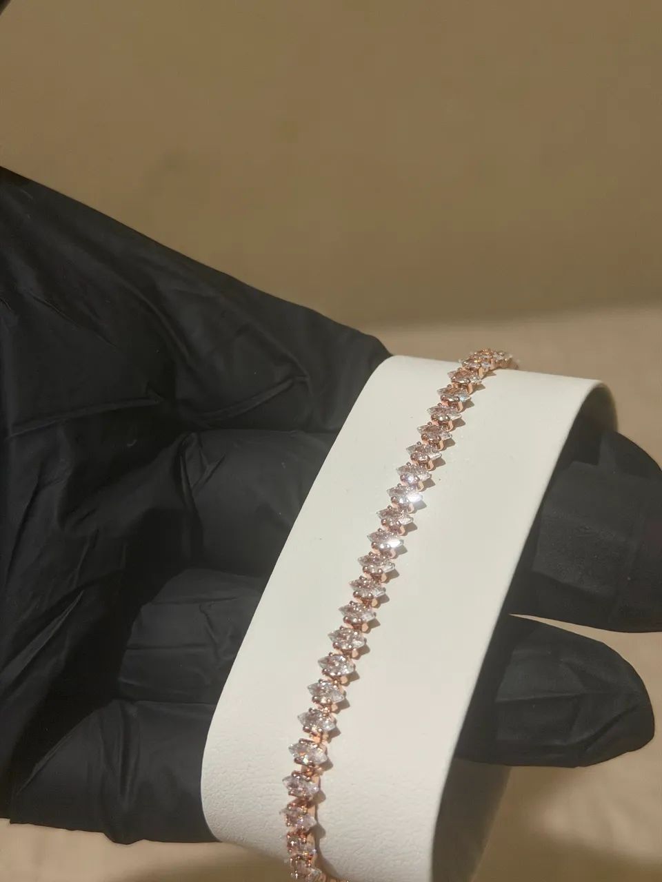 Pulseira rosê em zircônia  - Foto 2