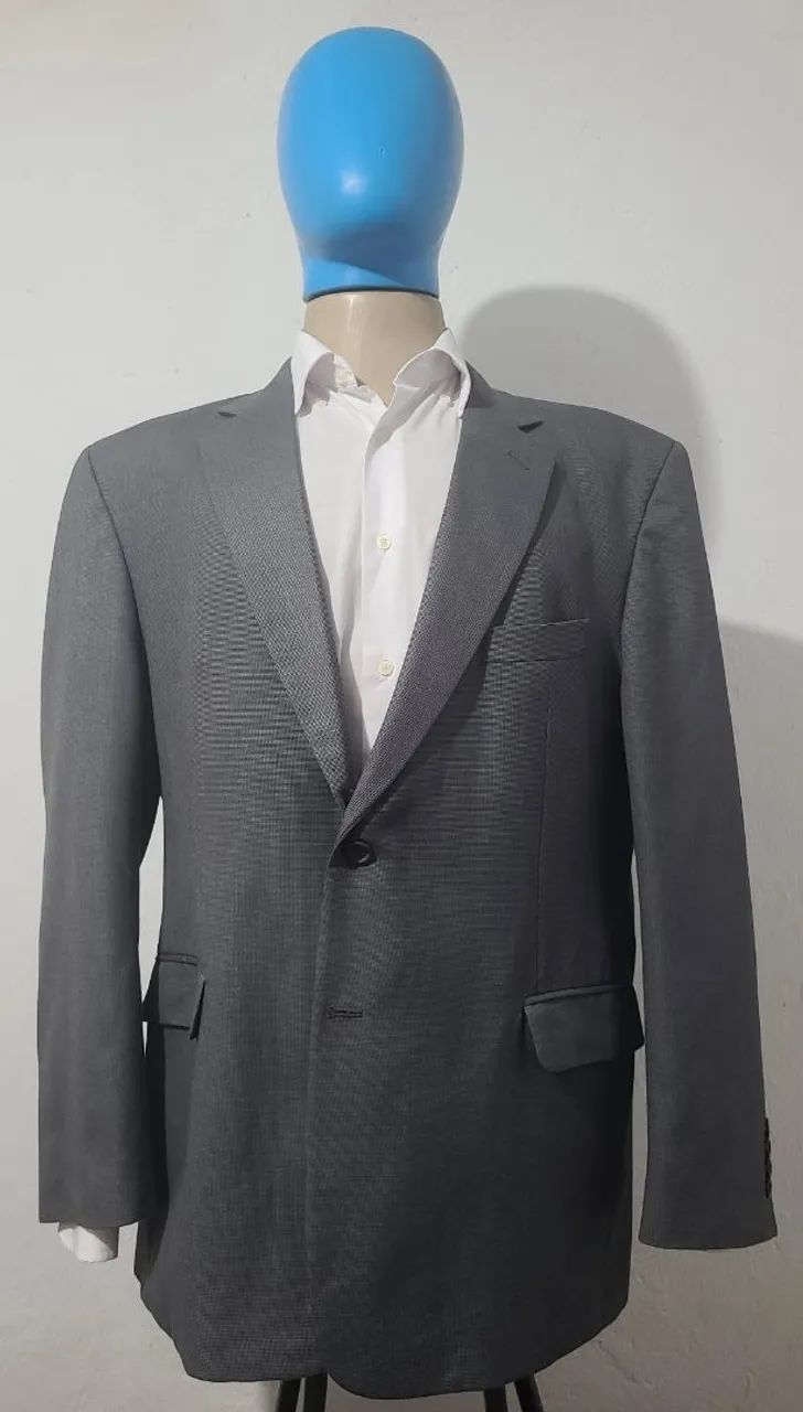 Blazer Slim Cinza N° 58, bonito, elegante, bem confortável, original, sofisticado. 