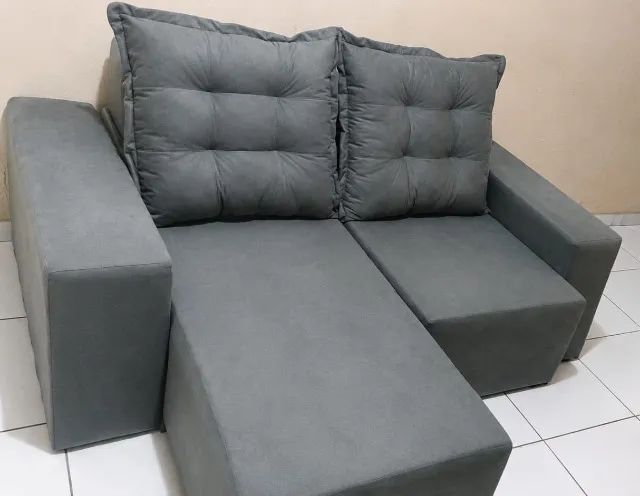 SOFÁ RETRÁTIL 1,90M | PRONTA ENTREGA | PAGUE APÓS RECEBER