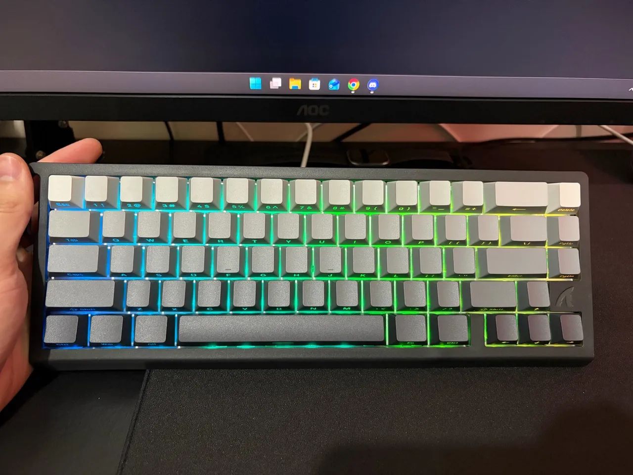 Teclado gamer ATTACK SHARK X68 HE com Rapid Trigger Switch Magnético - Foto 2