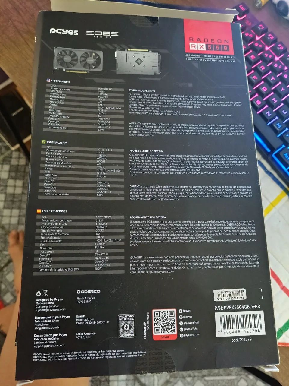 PC Core i5 64bits e placa gamer Radeon RX550 - Foto 4