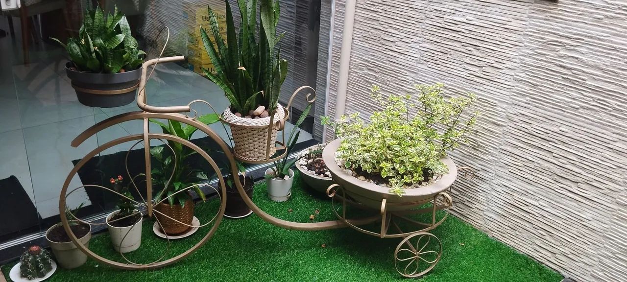 Bicicleta Decorativa para Jardim com Plantas - Foto 4