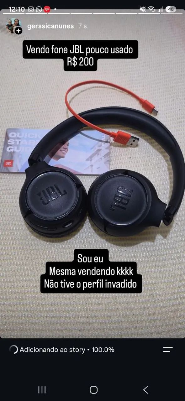 Fone JBL novo