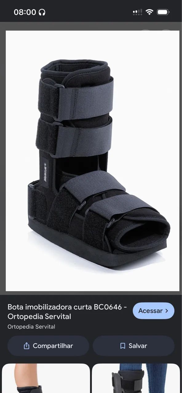 bota ortopédica 