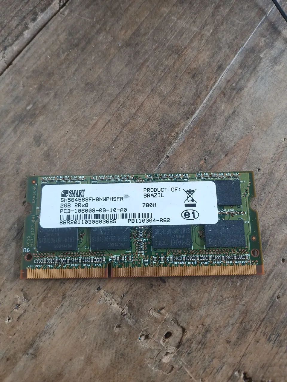 Memória RAM para notebook DDR3 2G