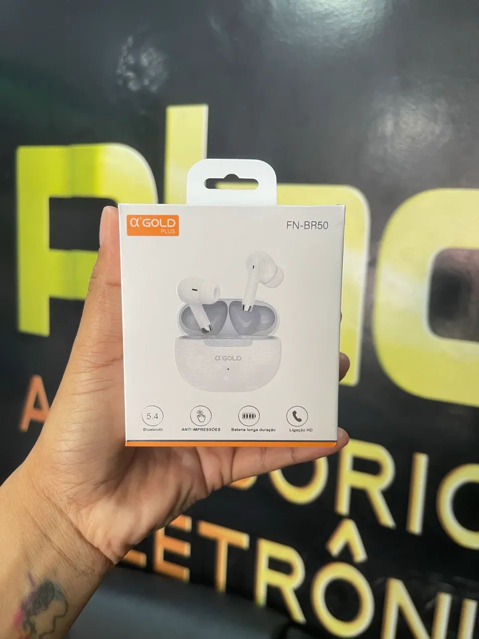 Fone De Ouvido Sem Fio Fn - Br50 Preto