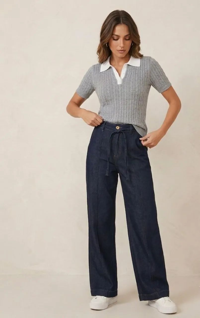 Blusa tricô de gola - Foto 2