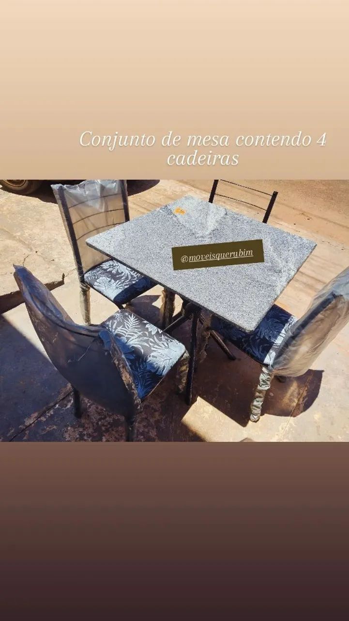 Mesa de Cozinha Nova com 4 cadeiras  - Foto 2