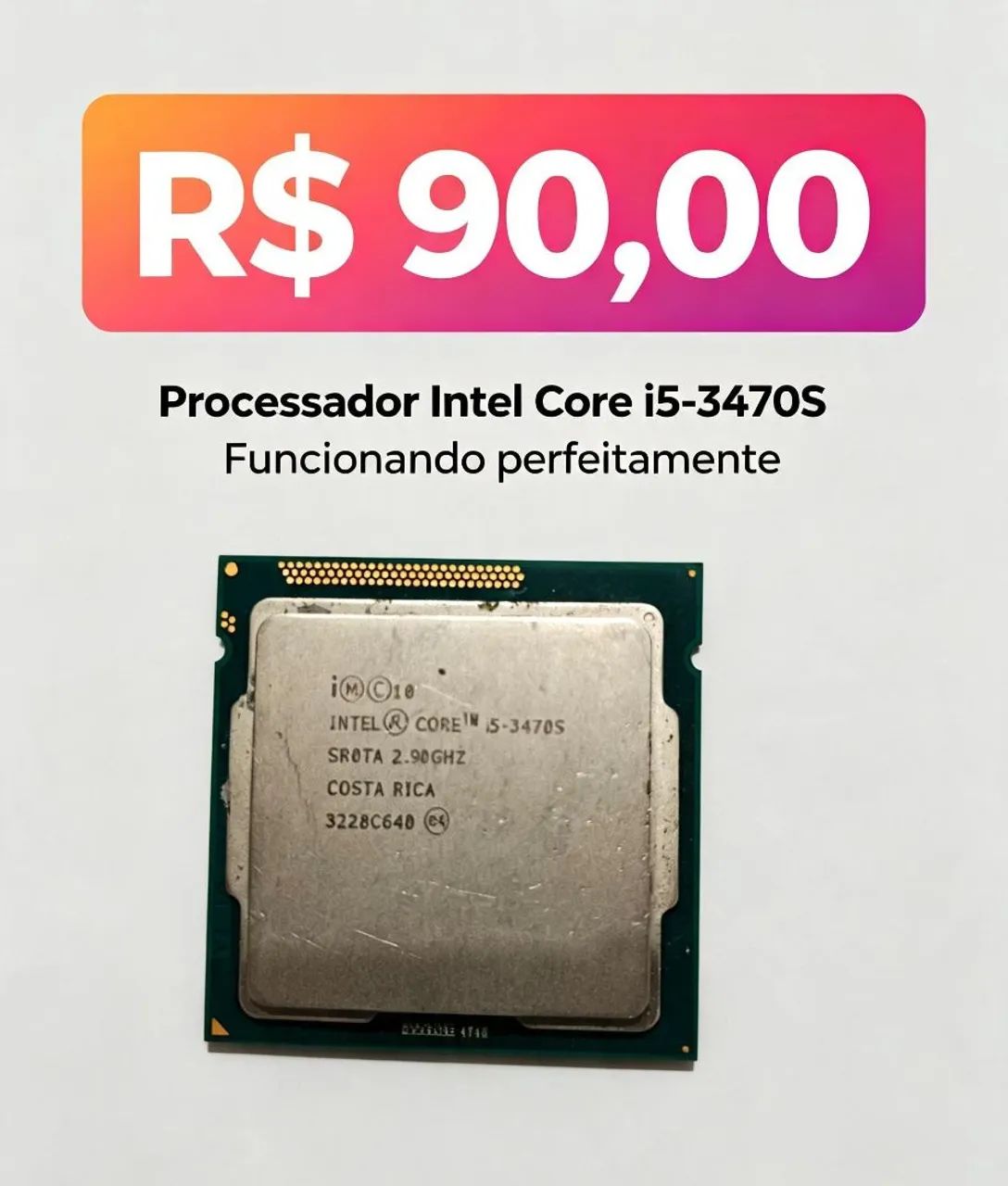 ? Processador Intel Core i5-3470S ? 3ª Geração ? FUNCIONANDO