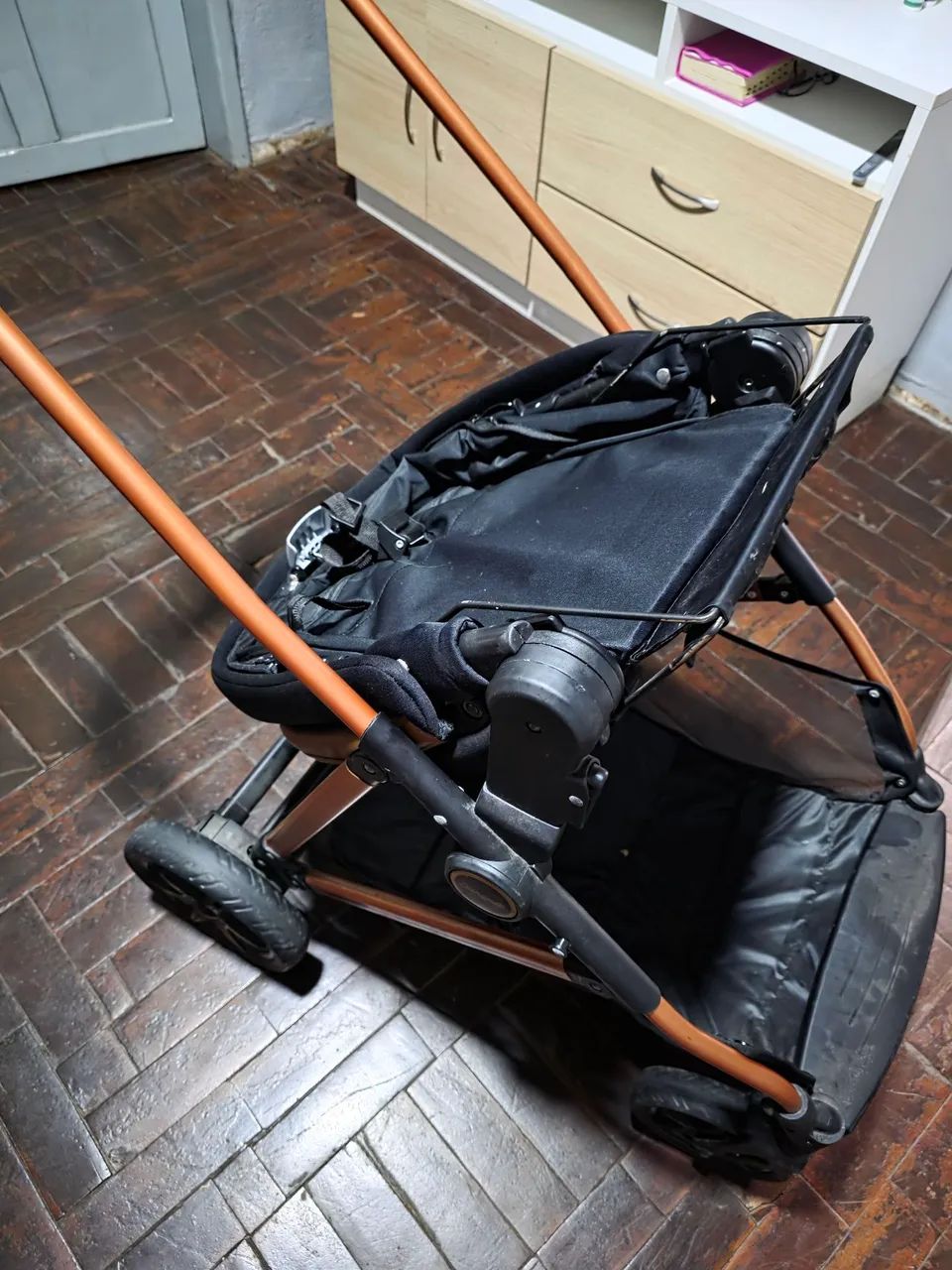 Carrinho de bebê Moisés e bebê conforto Burigotto Materna  - Foto 5
