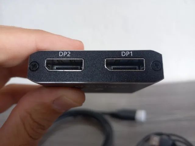 Switcher Displayport 1.4 Switch 8K divisor bidirecional - Foto 2