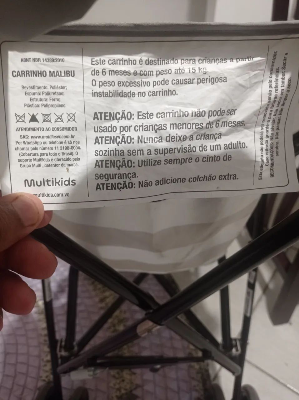Vendo carrinho de bebê  - Foto 4