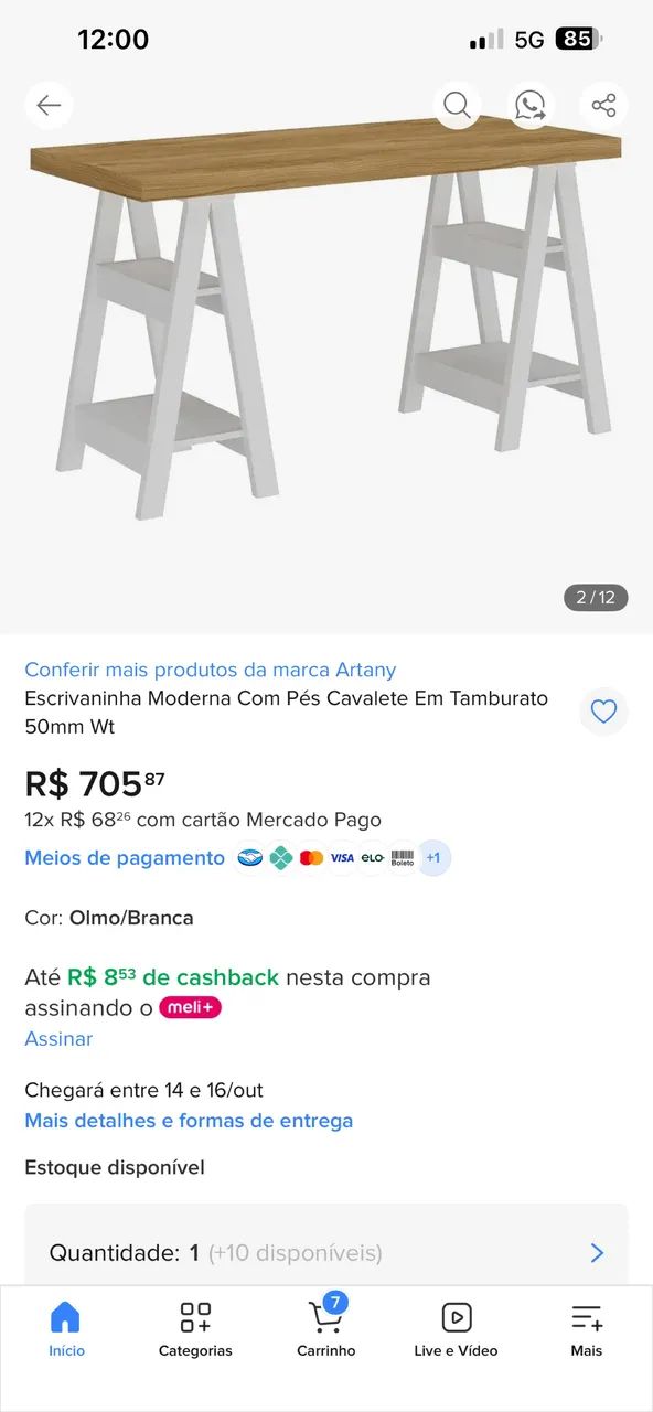 Mesa escrivaninha  - Foto 3