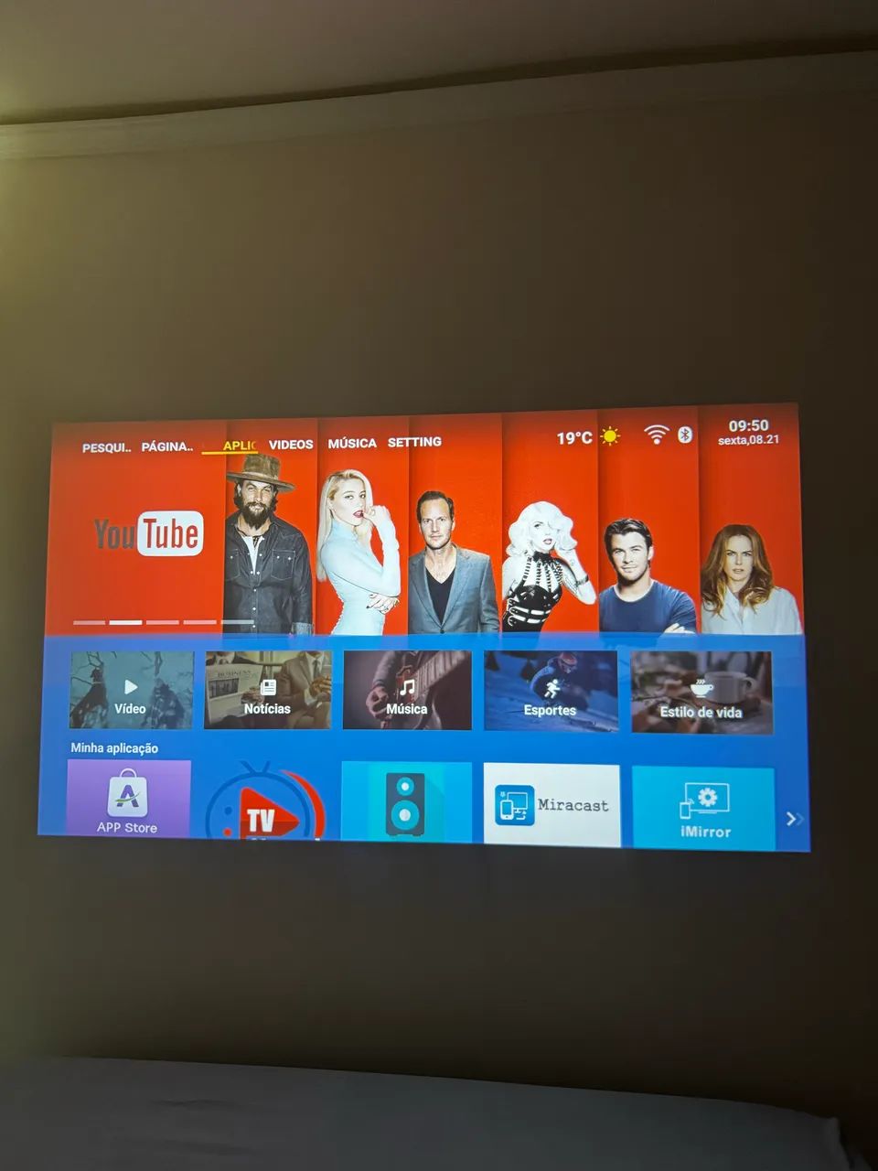 Projetor XIAOMI WANBO T4 FULL HD 1080P - Foto 3