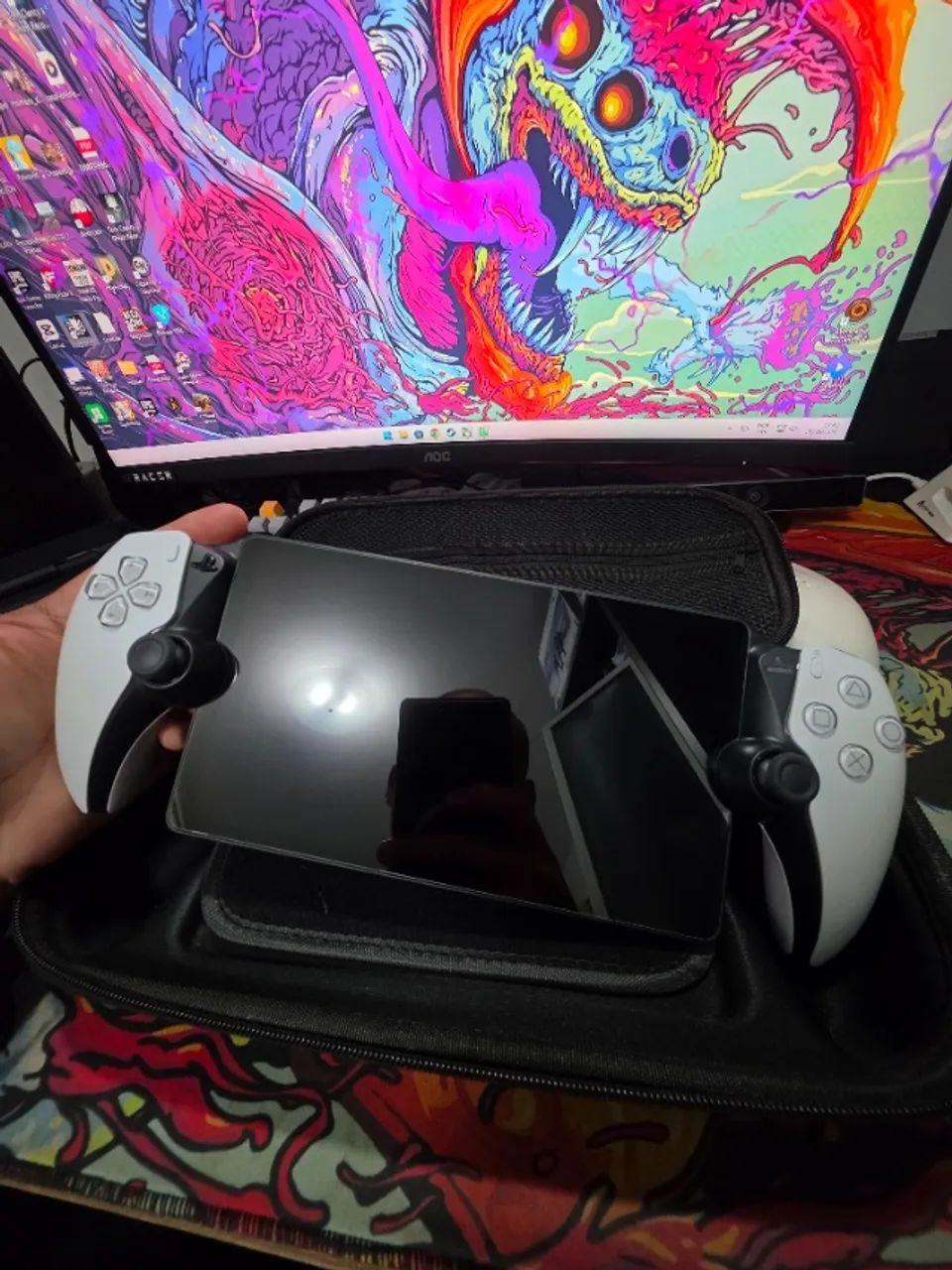Playstation Portal com capa, case e película - Foto 5