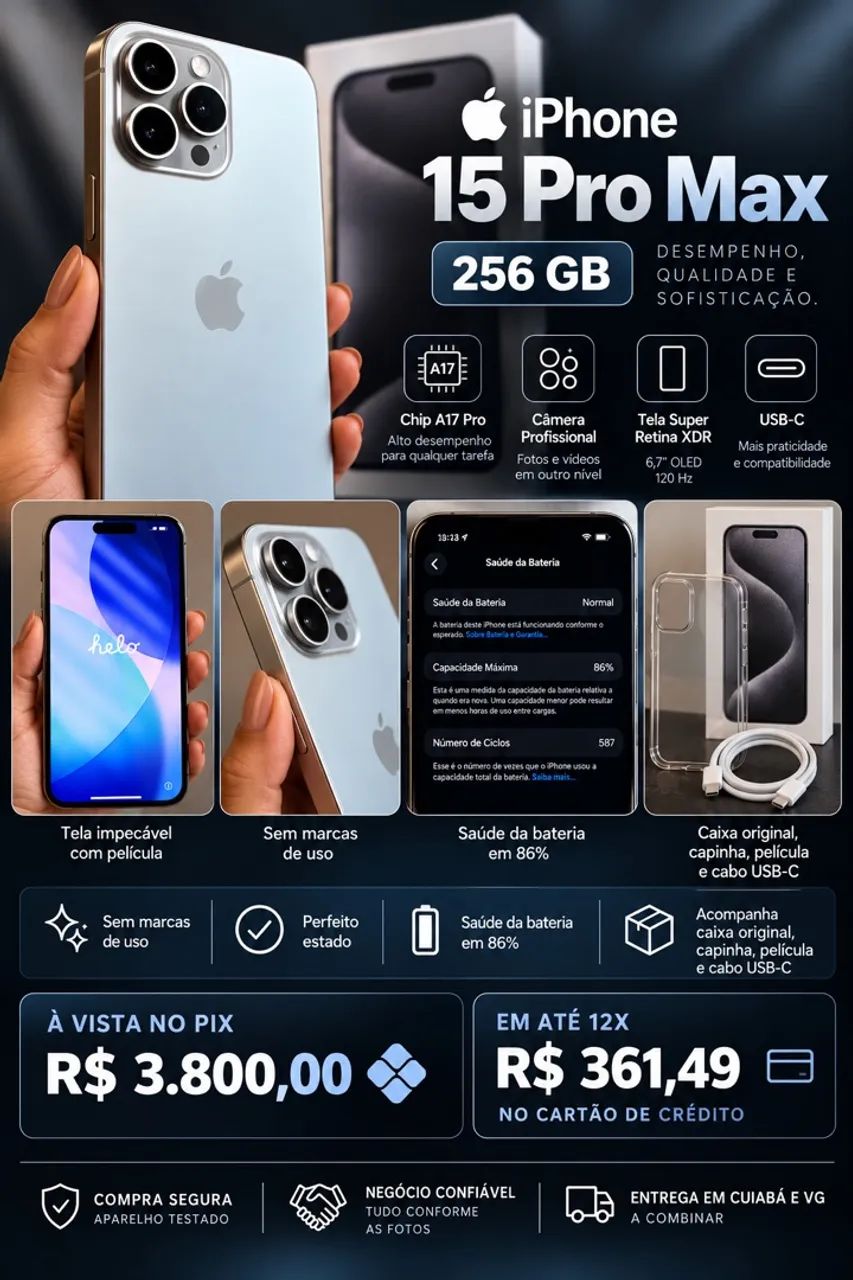 iPhone 15 Pro Max 256gb