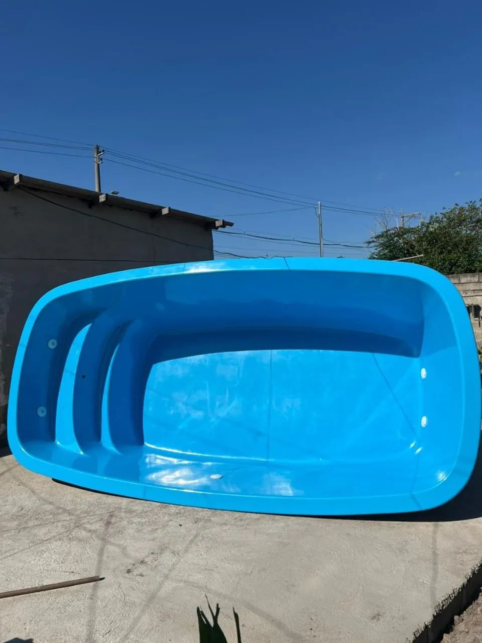 Piscina nova de fibra 