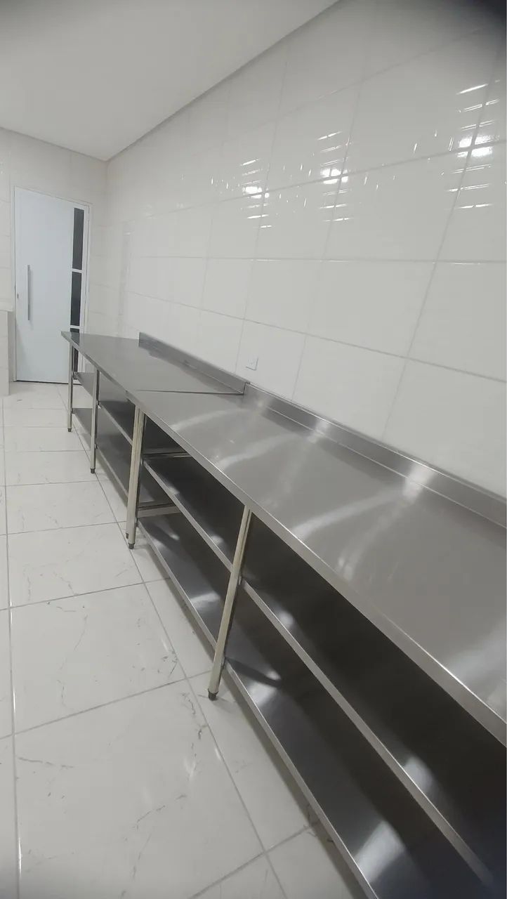 Mesa de inox para manipulação - Foto 5
