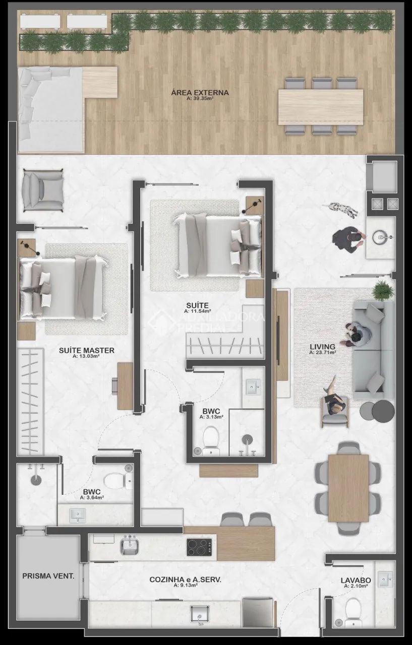 Charmoso Loft com 2 Suítes em Santo Antônio de Lisboa - Foto 5