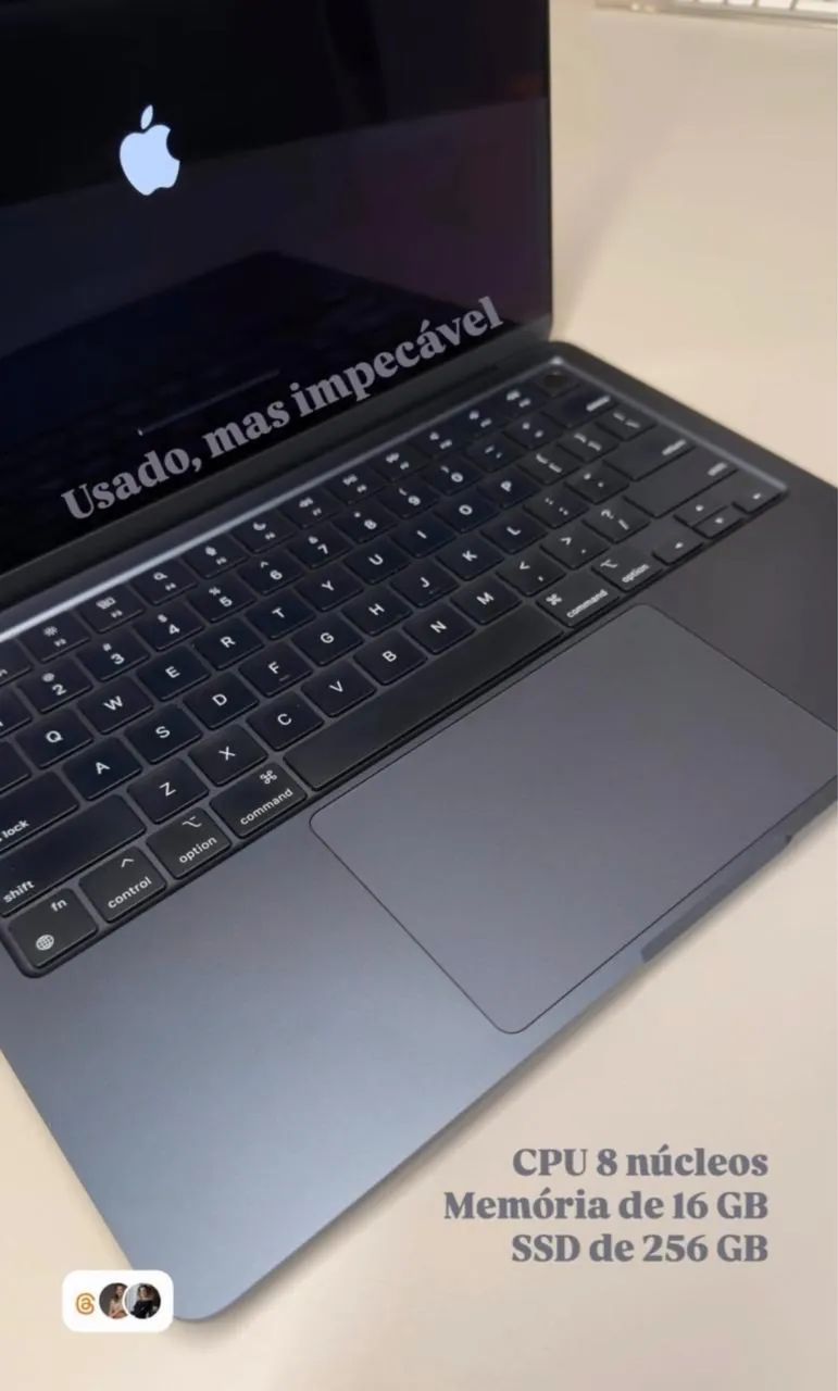 MacBook Air 13 polegadas chip M2 cinza espacial  - Foto 4