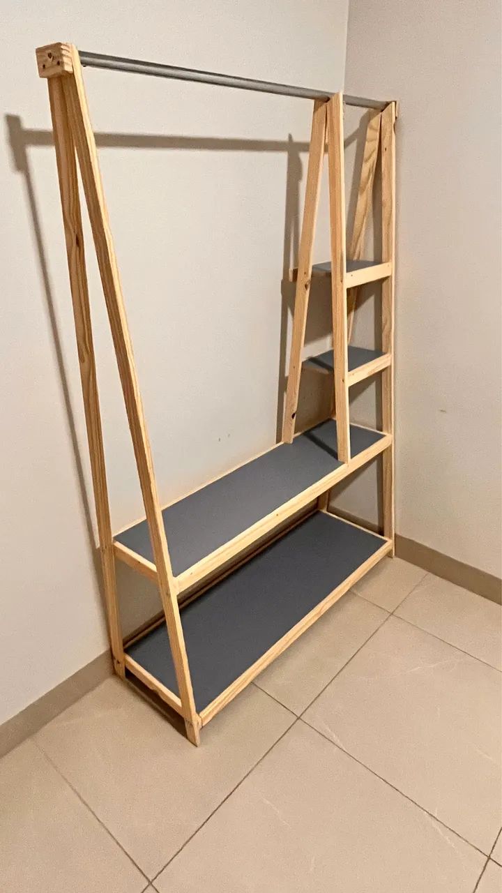 Arara cabideiro promoção prateleira frete grátis  - Foto 2
