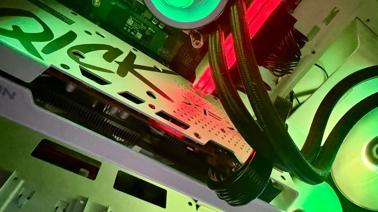 PLACA DE VÍDEO RX 7600 XFX QICK 380 SPEEDSTER  - WITHE EDITION - zero- na caixa - Foto 4