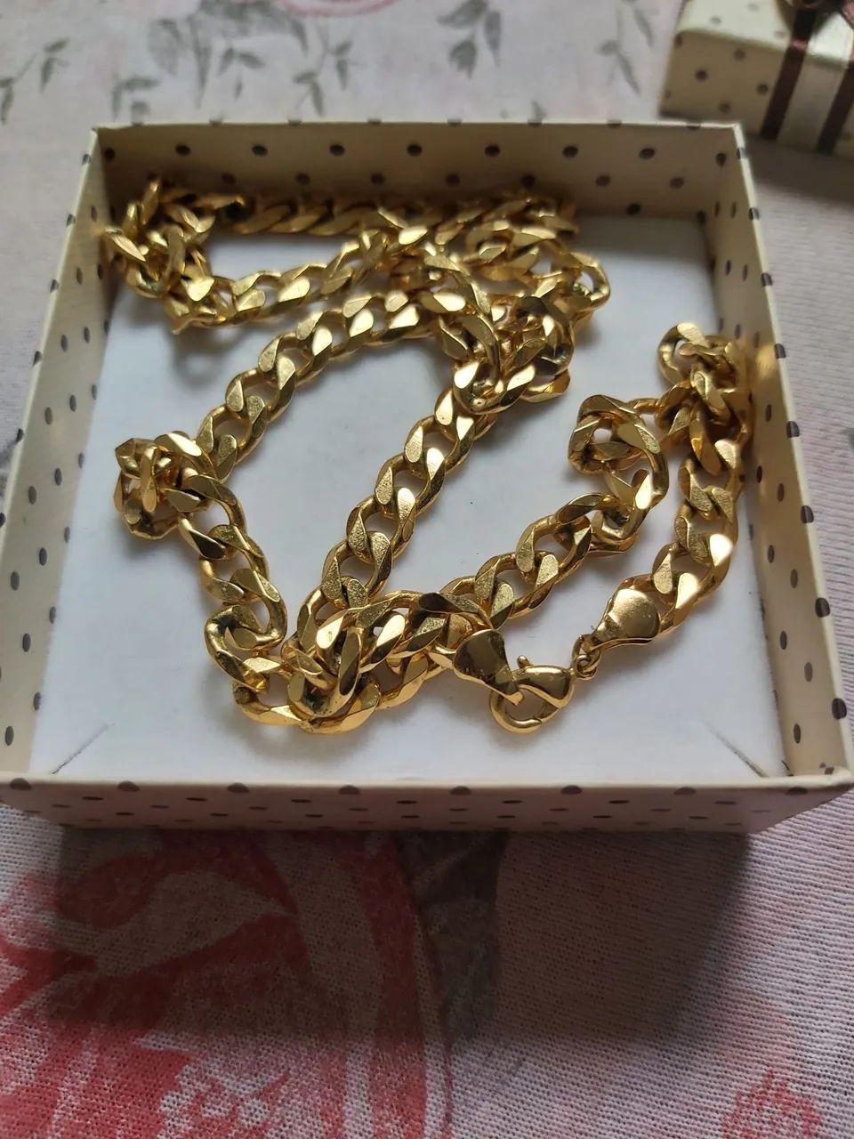 Cordão banhado a ouro 