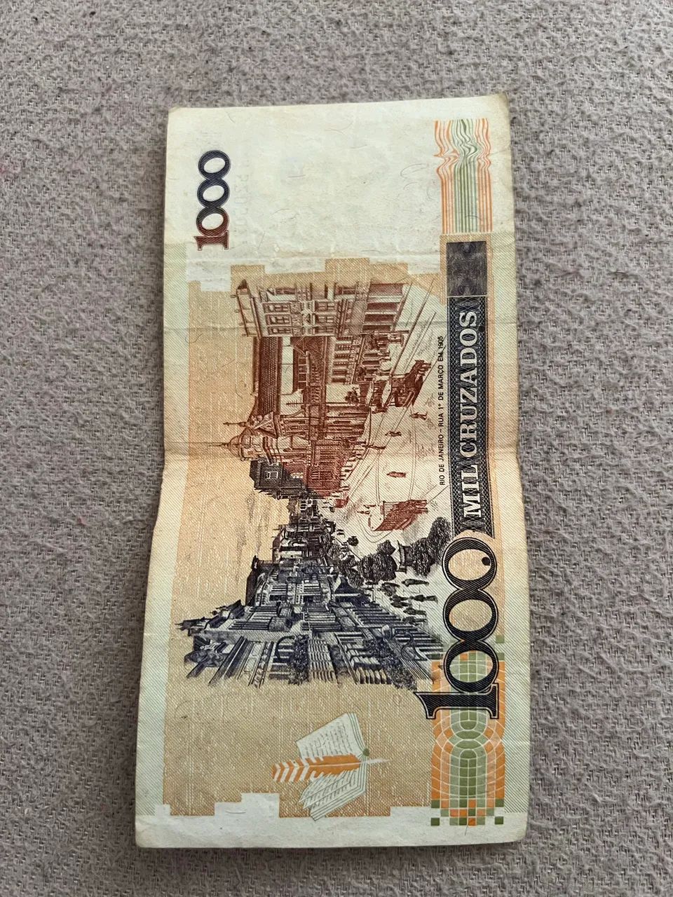 Nota de 1000 (mil) cruzeiros colecionável  - Foto 2