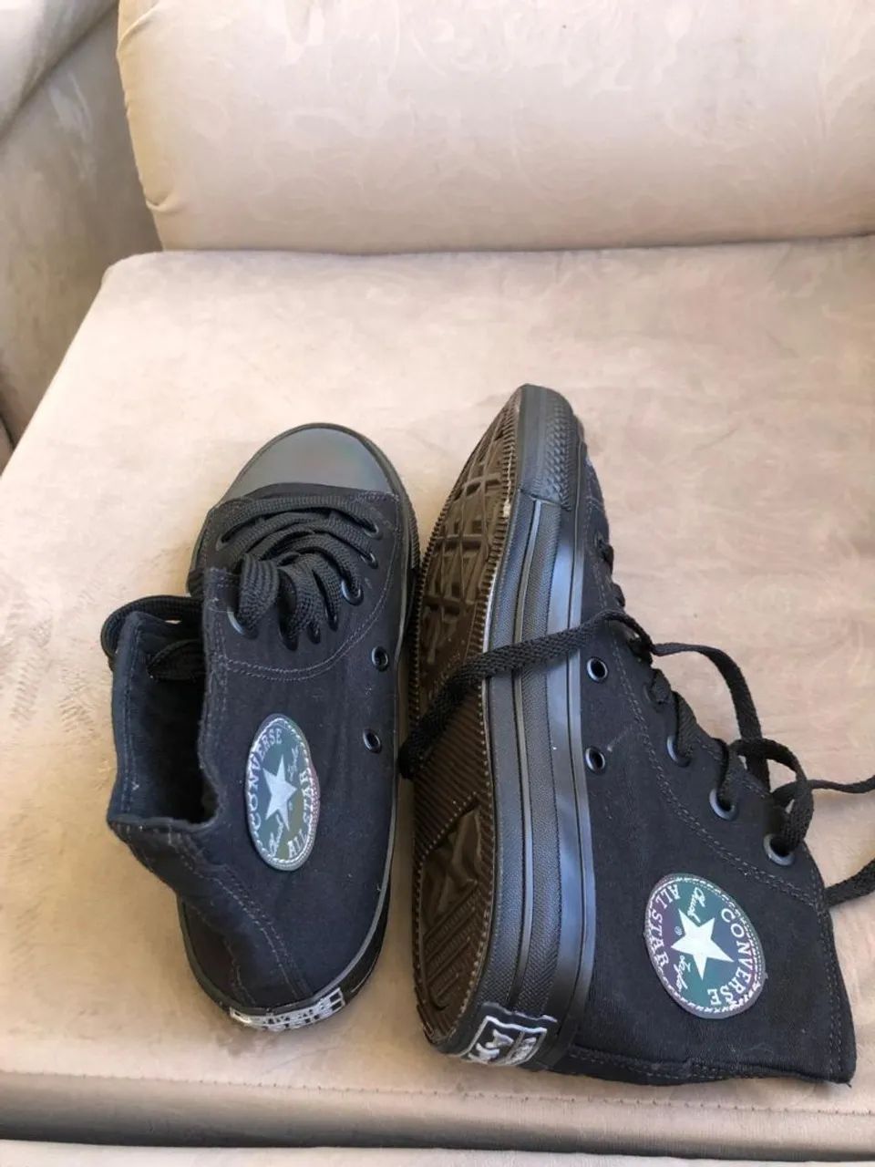 All star converse cano alto black - Foto 3