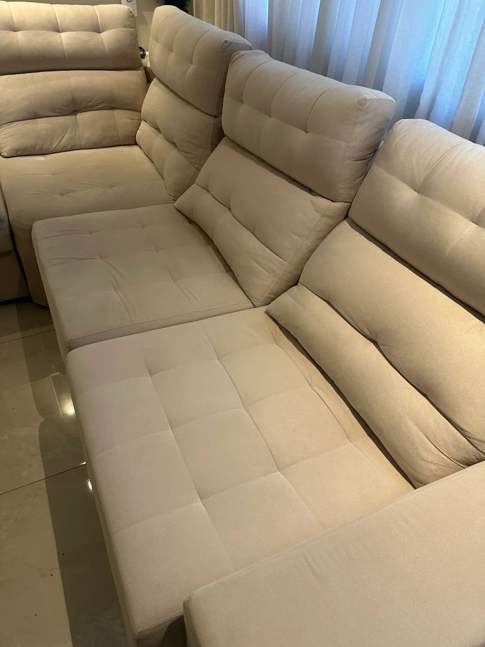 Vendo lindo sofá retrátil 6 peças em perfeito estado de conservação!  - Foto 2