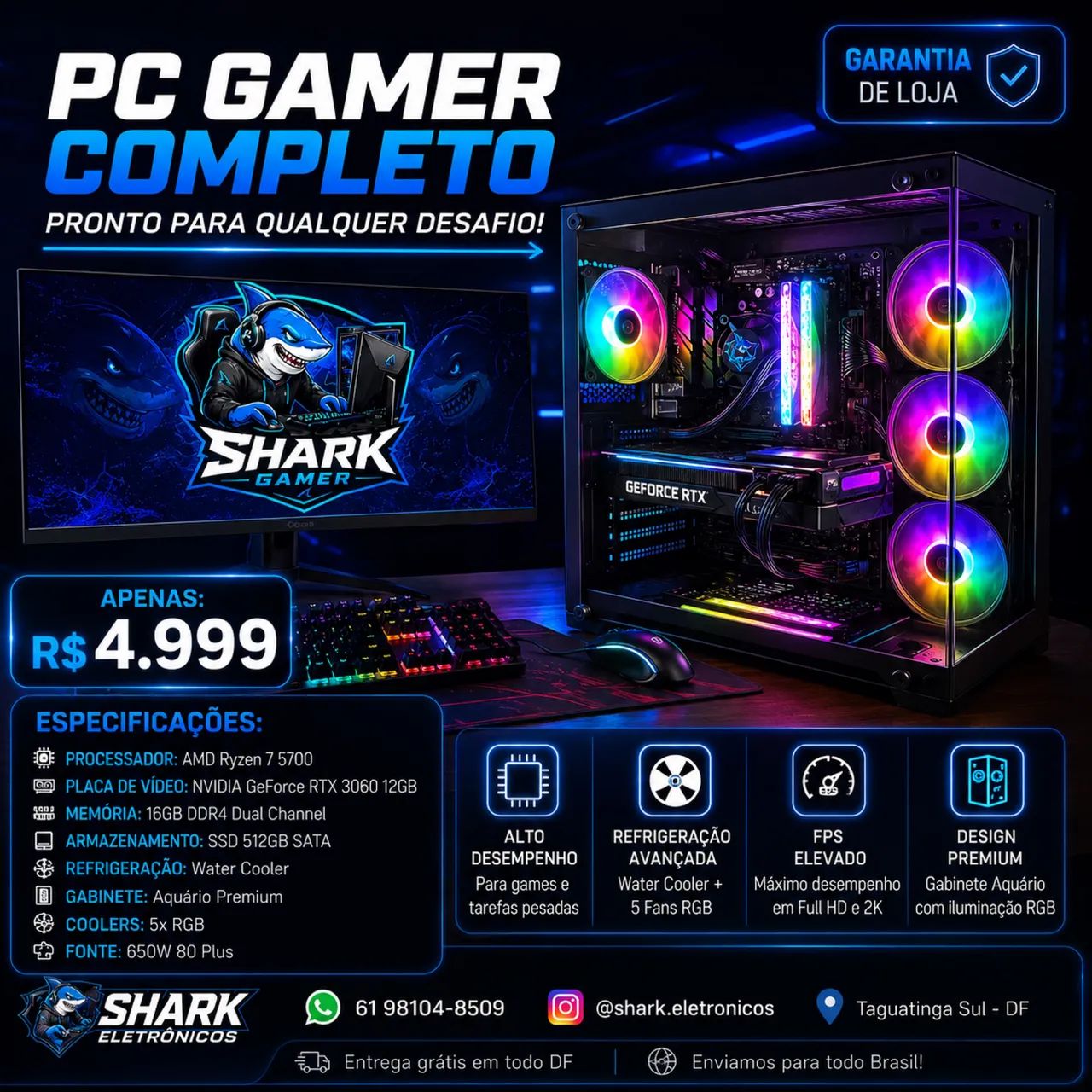 Pc gamer Ryzen 7 - Foto 5