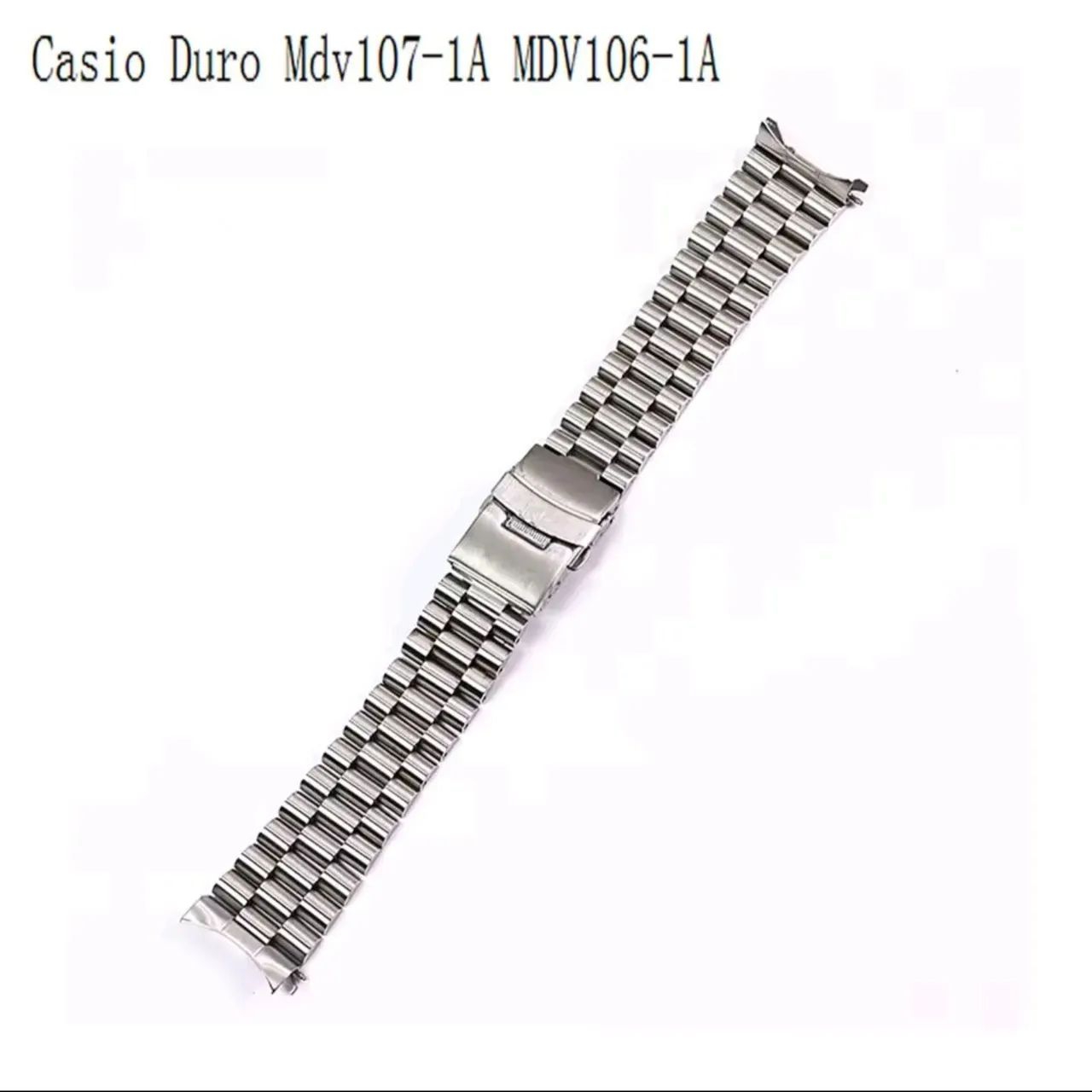 Pulseira Aço Inox 22mm para Casio Duro Mdv106 Mdv107