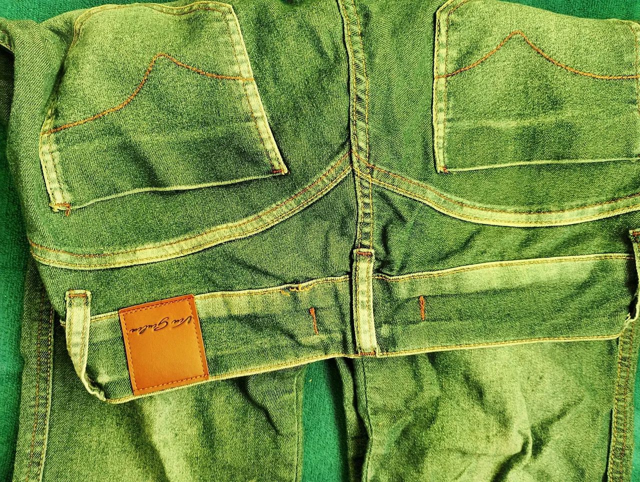 CALÇA JEANS VERDE VAN GUITAR