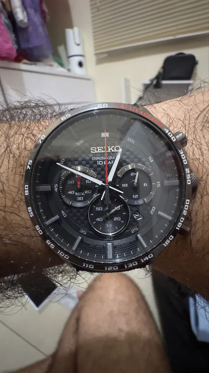 Relógio Masculino Seiko SSB359P1 (44 mm) - Foto 4