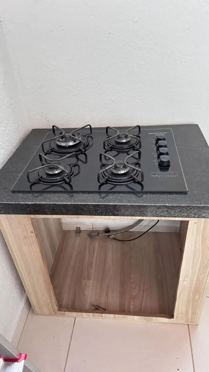 Cooktop com pedra e móvel  - Foto 4