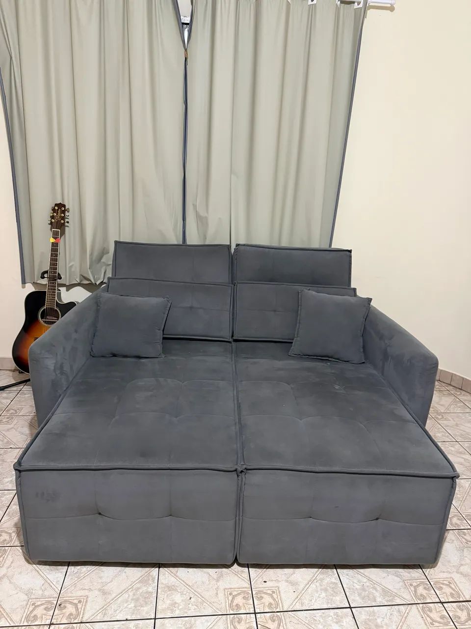 sofá cama com dois lugares, retratil pouco uso - Foto 3