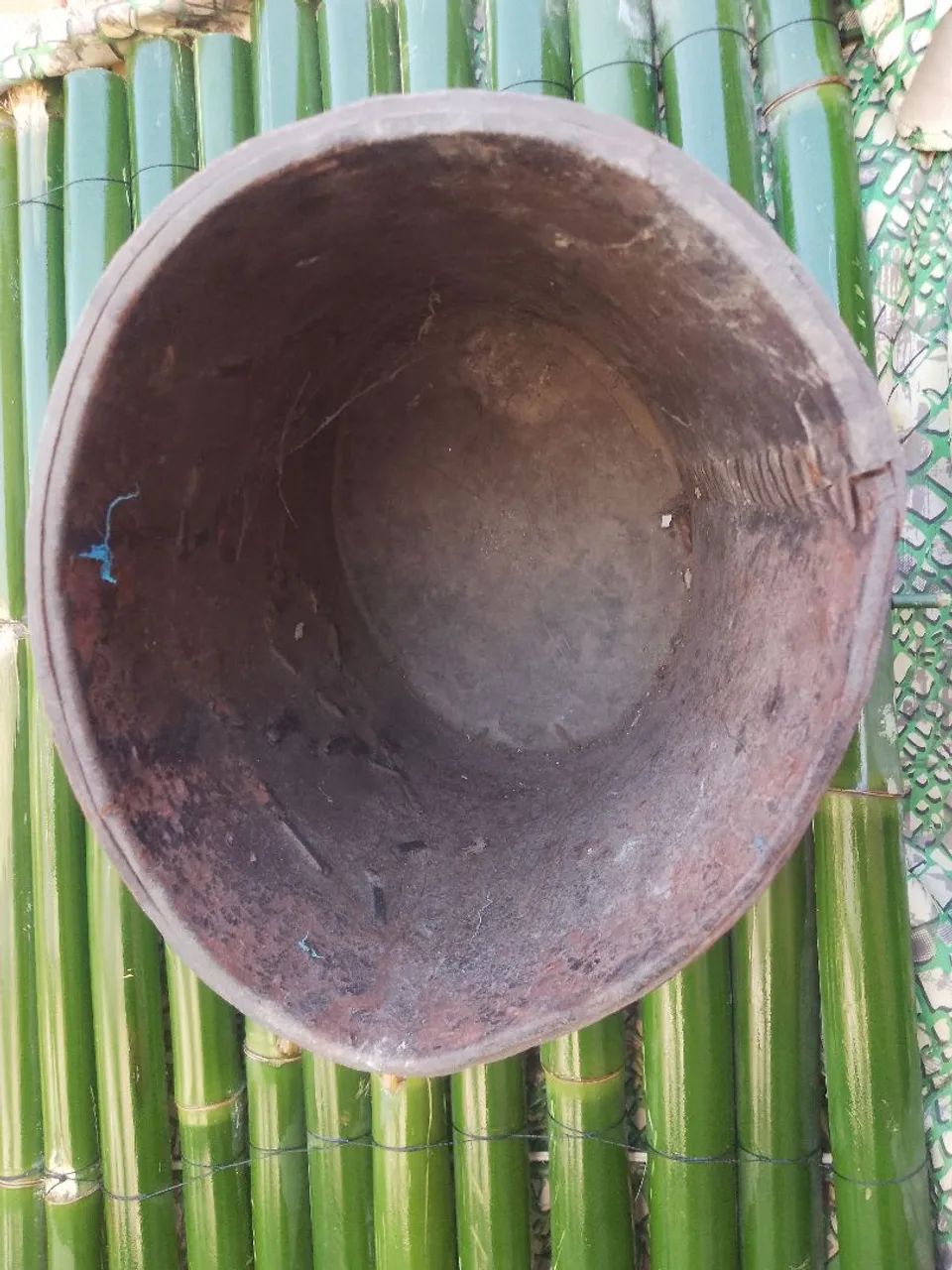 Balde de couro antigo Grécia antiga  - Foto 3
