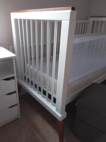 Berço mini cama branco laqueado - linha âmbar da sleeper - quarto crescente - Foto 2