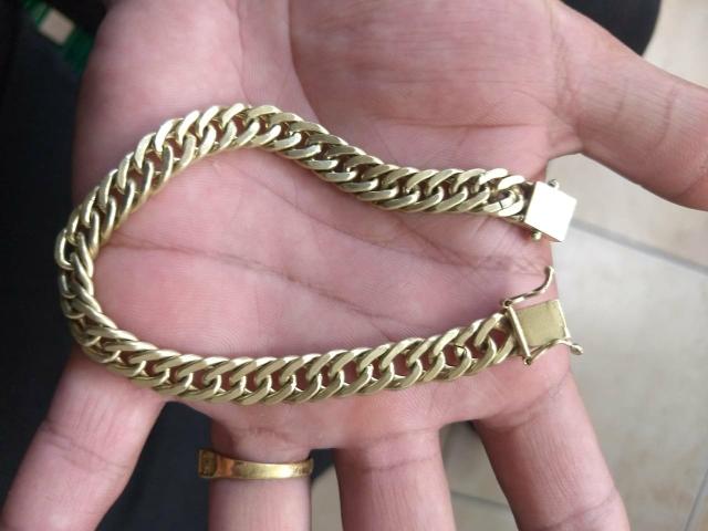 Corrente + pulseira grume feita de moeda antiga com garantia eterna
