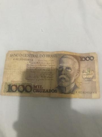 Vendo nota de 1000 cruzados