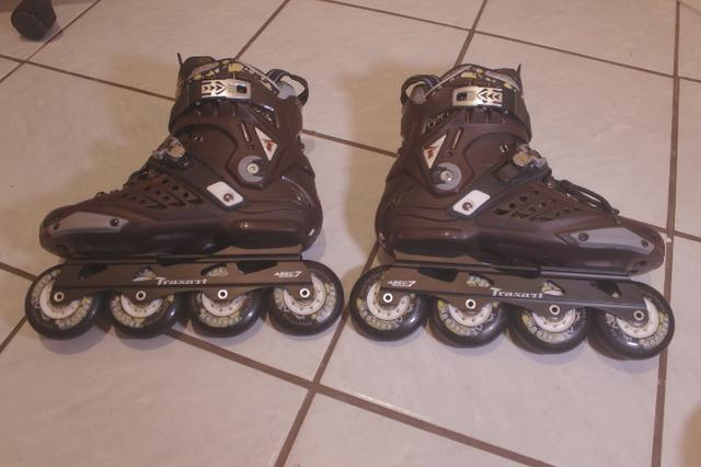 Patins Traxart Freedom TAM 39 BR US 9 (Troco por Guitarra ou vilão de mesmo valor) - Foto 2