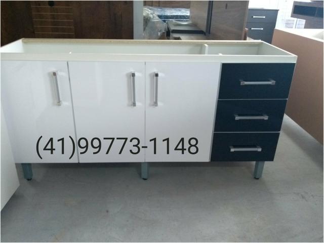 Pia 1.60 C/ Tampo Inox. NOVA. ENTREGA GRATUITA P/ CURITIBA - Foto 4